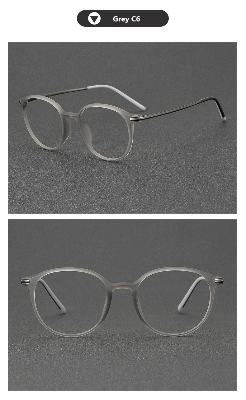 2025 Acetate Titanium Glasses Frame for Men Women Brand Design Retro Vintage Round Eyeglasses frames High Quality male Eyewear