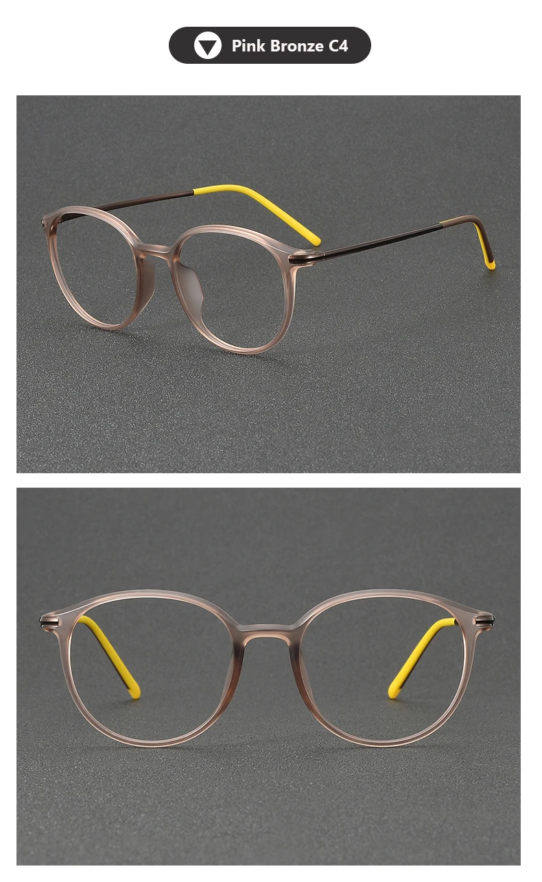 2025 Acetate Titanium Glasses Frame for Men Women Brand Design Retro Vintage Round Eyeglasses frames High Quality male Eyewear