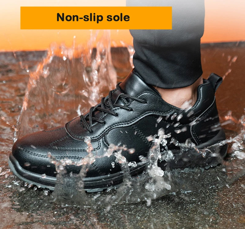 Male Steel Toe Cap Safety Shoes Waterproof Work Shoes Indestructible Work Sneakers Men Shoes Anti-puncture Security Footwear