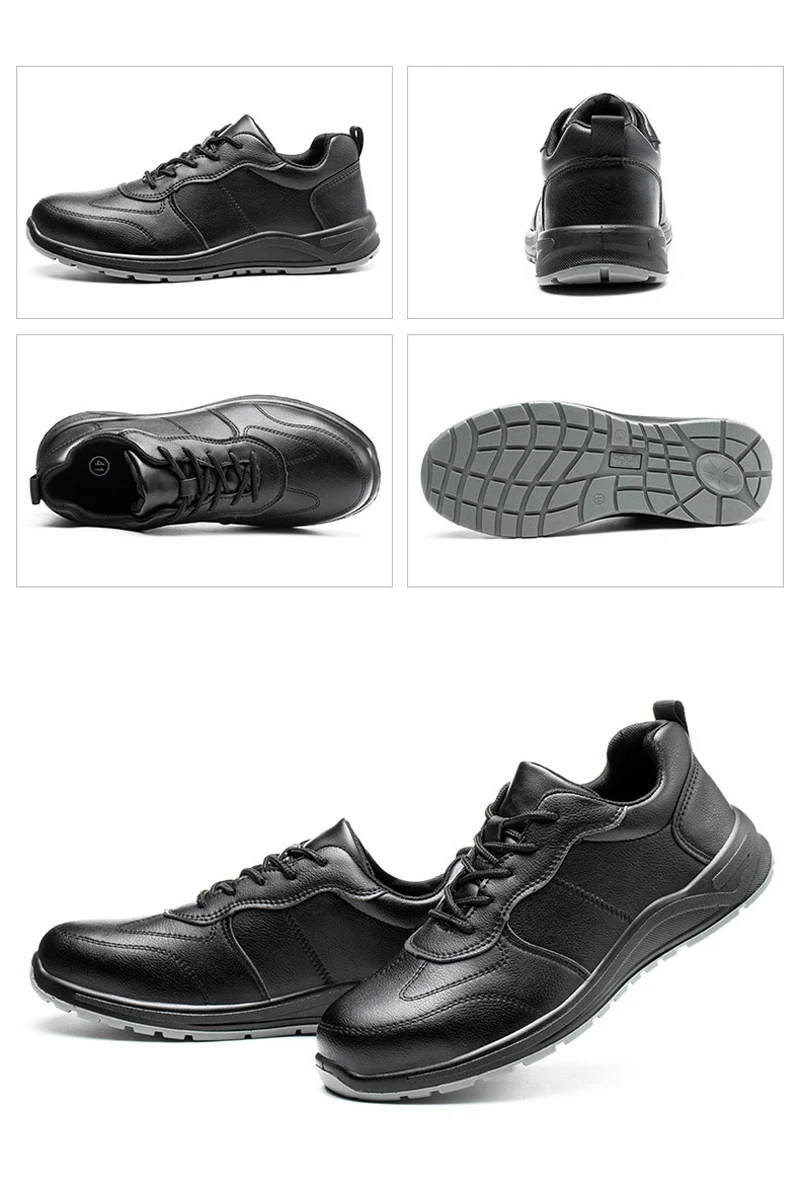Male Steel Toe Cap Safety Shoes Waterproof Work Shoes Indestructible Work Sneakers Men Shoes Anti-puncture Security Footwear