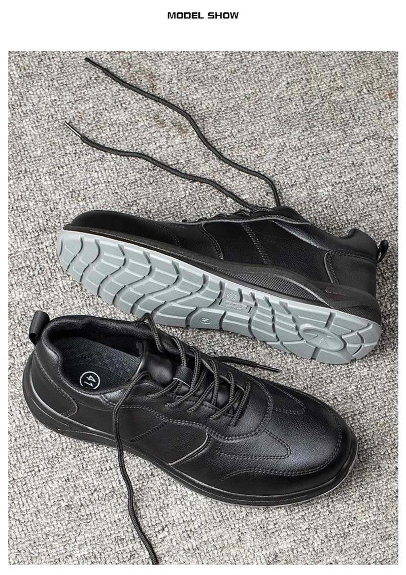 Male Steel Toe Cap Safety Shoes Waterproof Work Shoes Indestructible Work Sneakers Men Shoes Anti-puncture Security Footwear