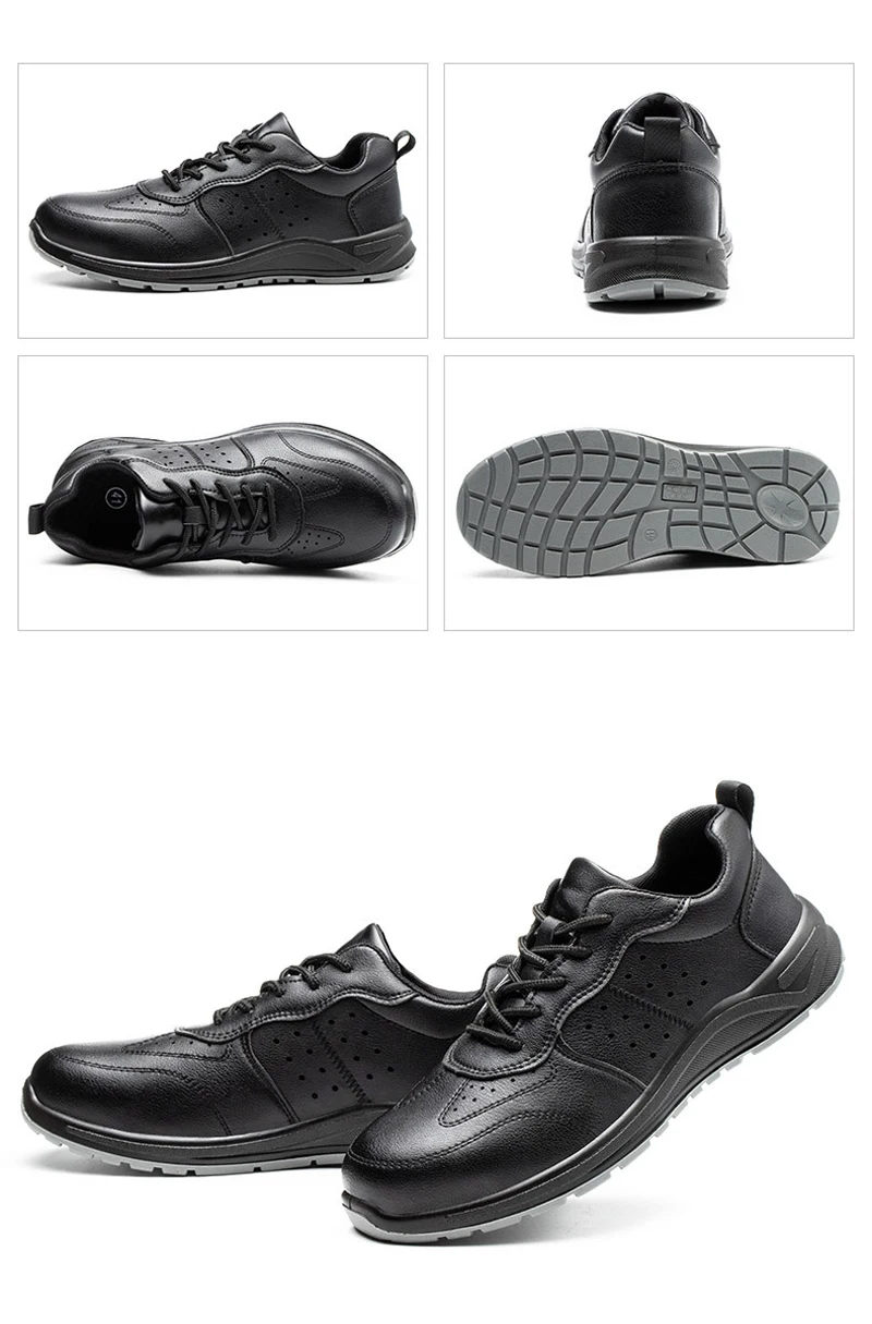 Male Steel Toe Cap Safety Shoes Waterproof Work Shoes Indestructible Work Sneakers Men Shoes Anti-puncture Security Footwear