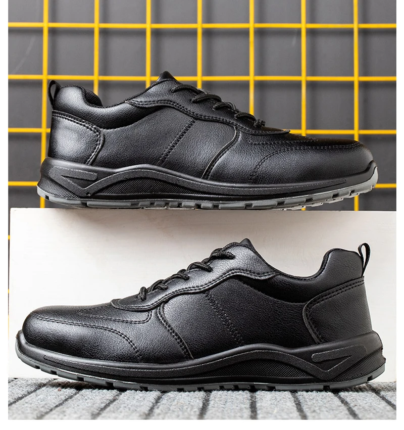 Male Steel Toe Cap Safety Shoes Waterproof Work Shoes Indestructible Work Sneakers Men Shoes Anti-puncture Security Footwear