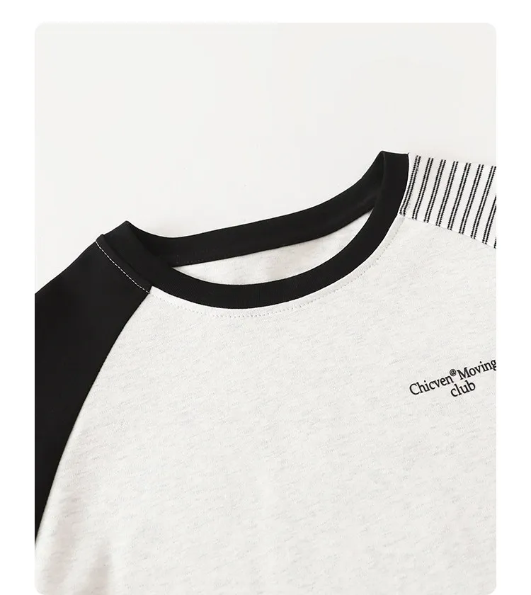 CHIC VEN New Fashion Women T-Shirts Loose Casual Long Sleeved O Neck Tees Bottom Female Top Pullover Coat Autumn Winter 2025