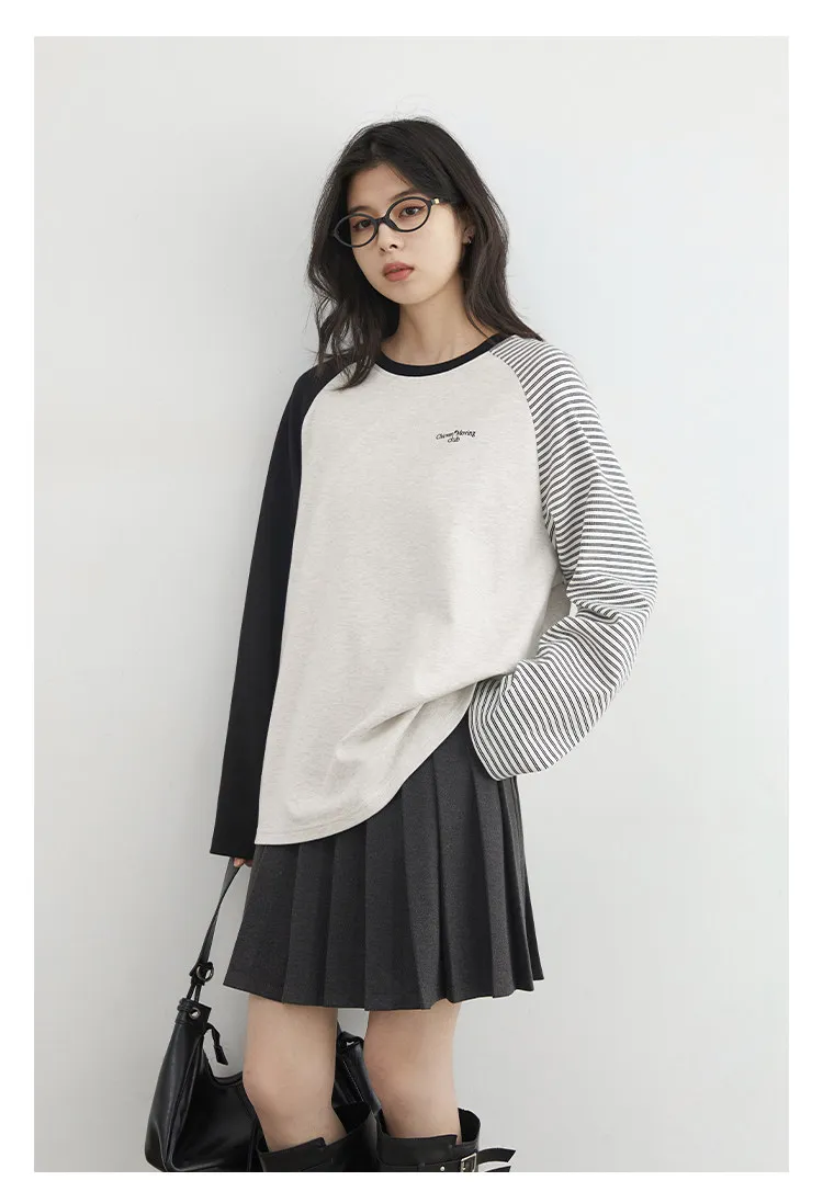CHIC VEN New Fashion Women T-Shirts Loose Casual Long Sleeved O Neck Tees Bottom Female Top Pullover Coat Autumn Winter 2025