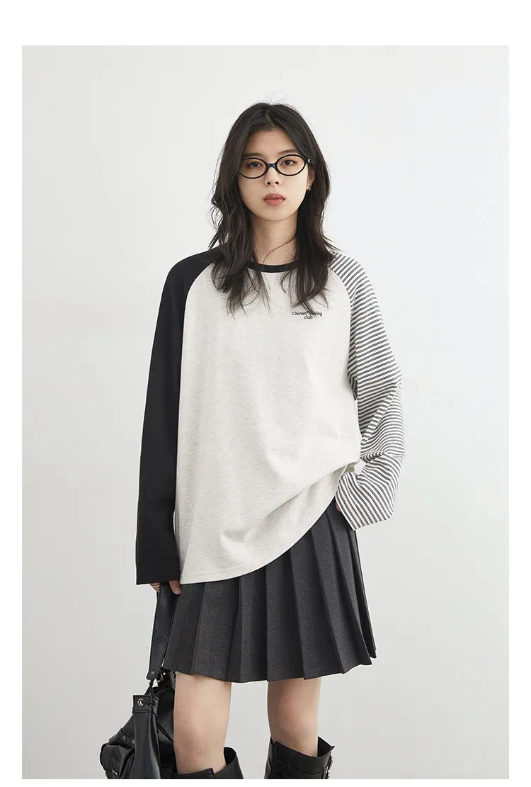 CHIC VEN New Fashion Women T-Shirts Loose Casual Long Sleeved O Neck Tees Bottom Female Top Pullover Coat Autumn Winter 2025