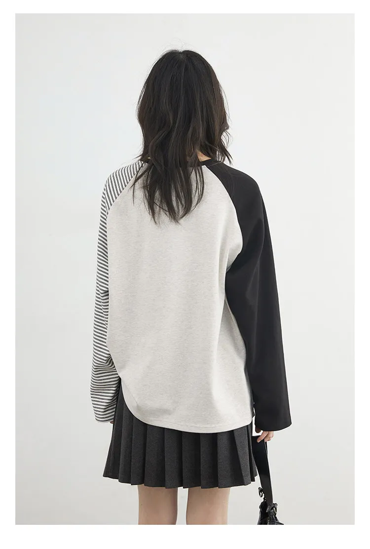 CHIC VEN New Fashion Women T-Shirts Loose Casual Long Sleeved O Neck Tees Bottom Female Top Pullover Coat Autumn Winter 2025