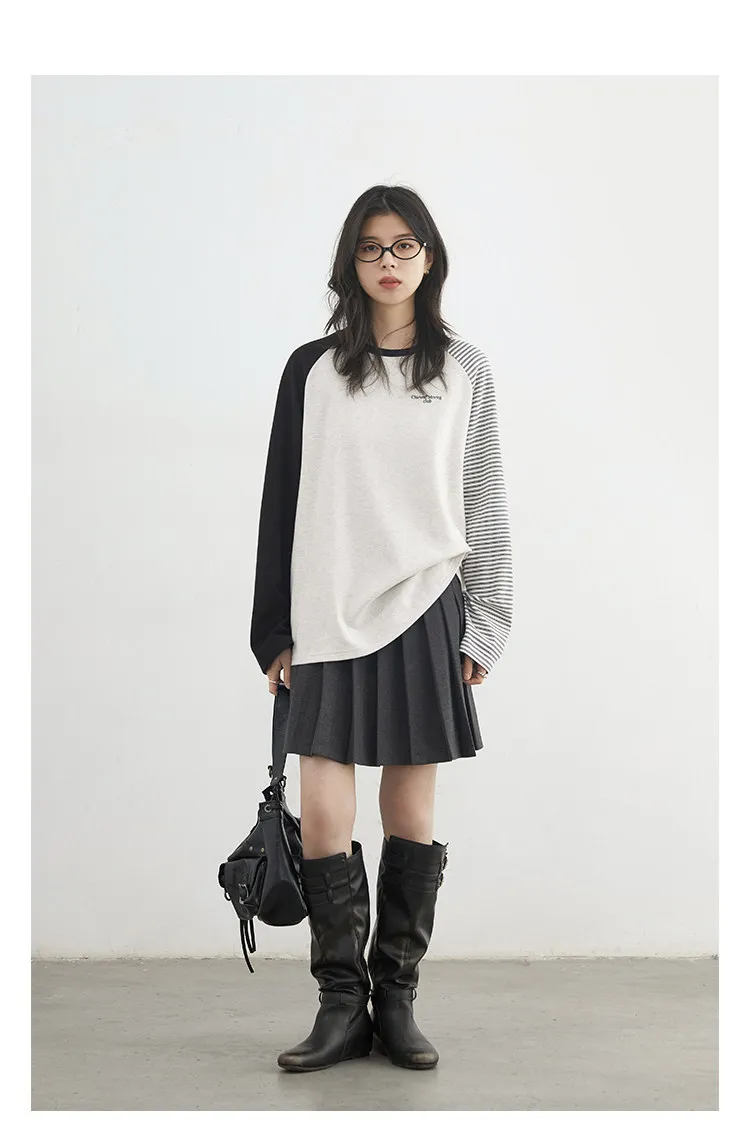 CHIC VEN New Fashion Women T-Shirts Loose Casual Long Sleeved O Neck Tees Bottom Female Top Pullover Coat Autumn Winter 2025