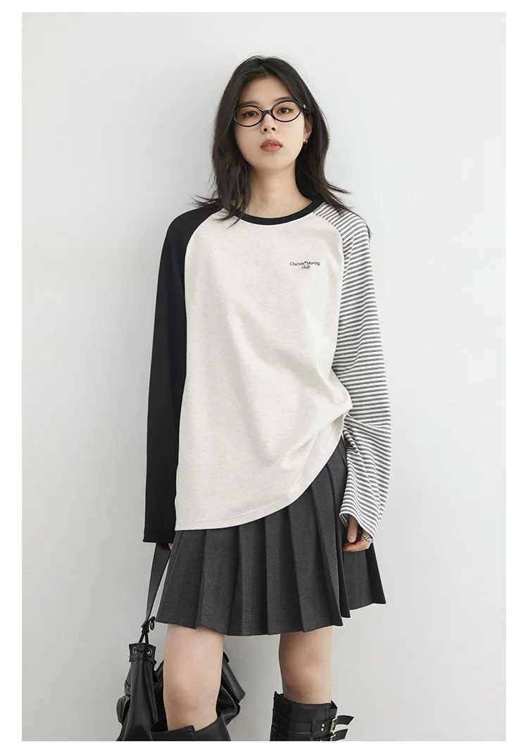 CHIC VEN New Fashion Women T-Shirts Loose Casual Long Sleeved O Neck Tees Bottom Female Top Pullover Coat Autumn Winter 2025