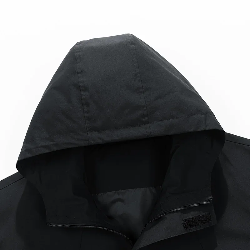 Big Size Mens Oversize Jacket Hooded Waterproof Windbreaker Male Plus Large Spring 8XL 120kg Coat Outwear Camping Fishing Hiking