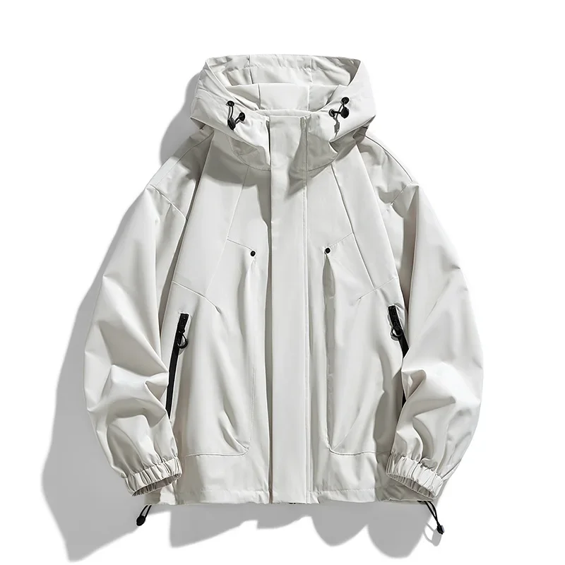 Big Size Mens Oversize Jacket Hooded Waterproof Windbreaker Male Plus Large Spring 8XL 120kg Coat Outwear Camping Fishing Hiking