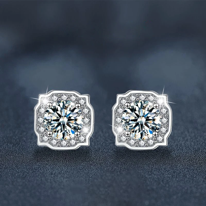 Moissanite Small Hoop Earrings Lab Diamond Hoop Huggies Earrings Sterling Silver Cartilage Earrings for Women Girls Teens