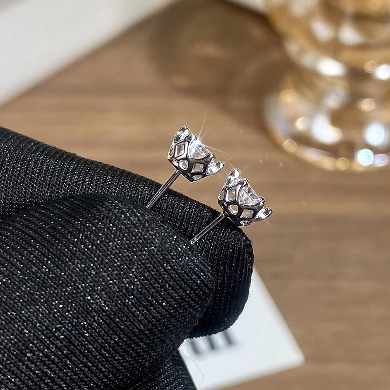 Moissanite Small Hoop Earrings Lab Diamond Hoop Huggies Earrings Sterling Silver Cartilage Earrings for Women Girls Teens