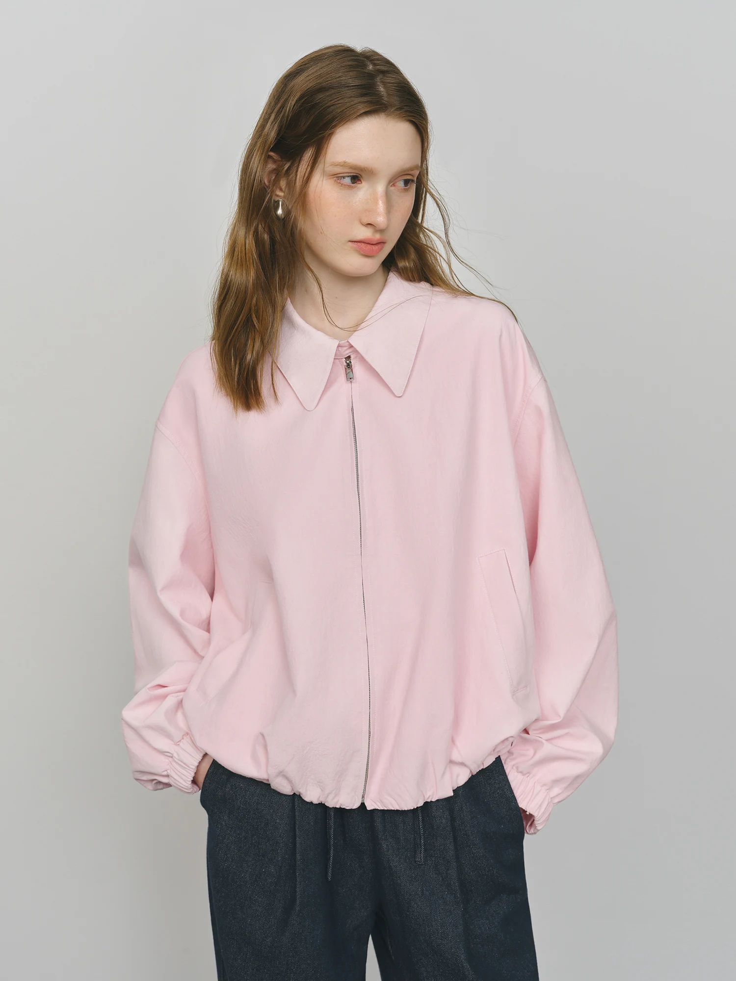 FSLE 2025 New French Barn-Style Raw Glamour Short Jacket Women's Spring Autumn New Arrival Loose Fit Oversize Workwear Coat