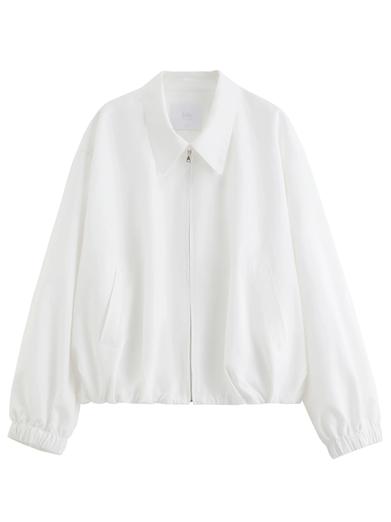 FSLE 2025 New French Barn-Style Raw Glamour Short Jacket Women's Spring Autumn New Arrival Loose Fit Oversize Workwear Coat