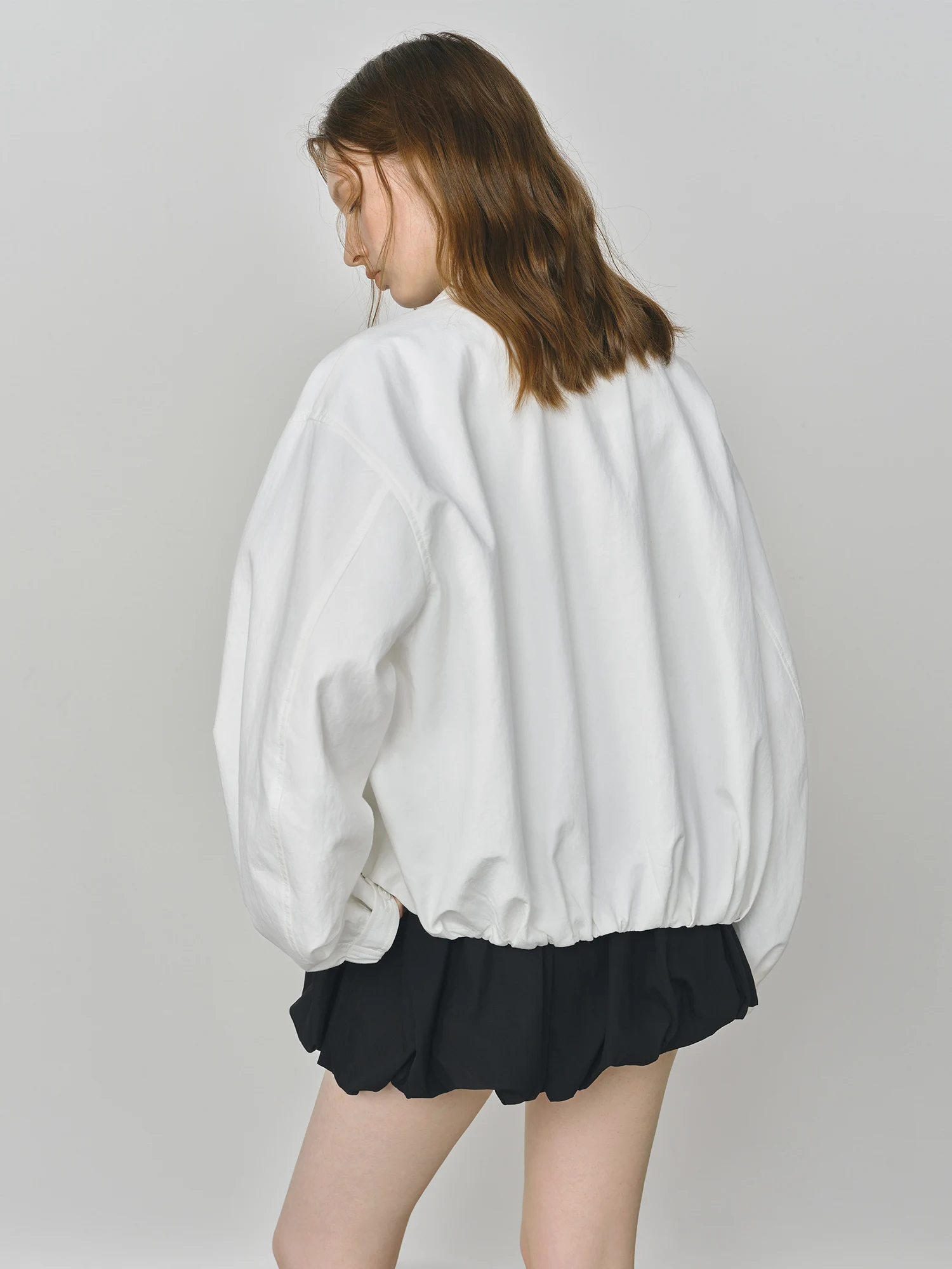 FSLE 2025 New French Barn-Style Raw Glamour Short Jacket Women's Spring Autumn New Arrival Loose Fit Oversize Workwear Coat
