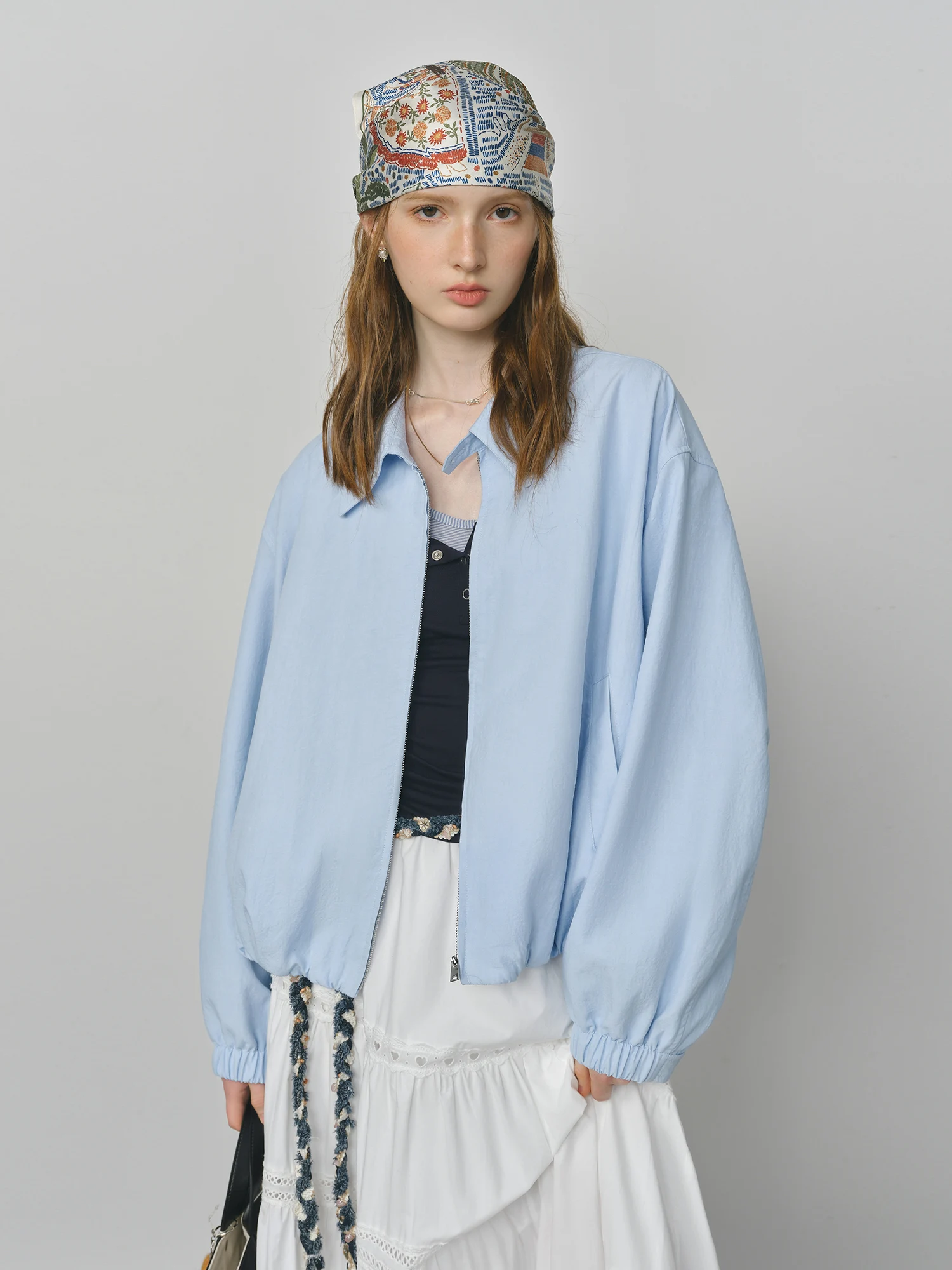 FSLE 2025 New French Barn-Style Raw Glamour Short Jacket Women's Spring Autumn New Arrival Loose Fit Oversize Workwear Coat