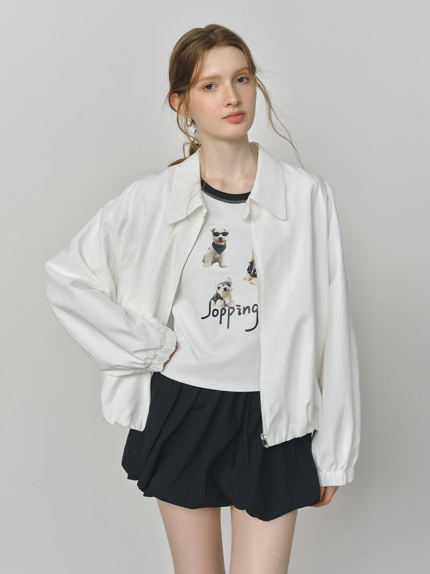 FSLE 2025 New French Barn-Style Raw Glamour Short Jacket Women's Spring Autumn New Arrival Loose Fit Oversize Workwear Coat