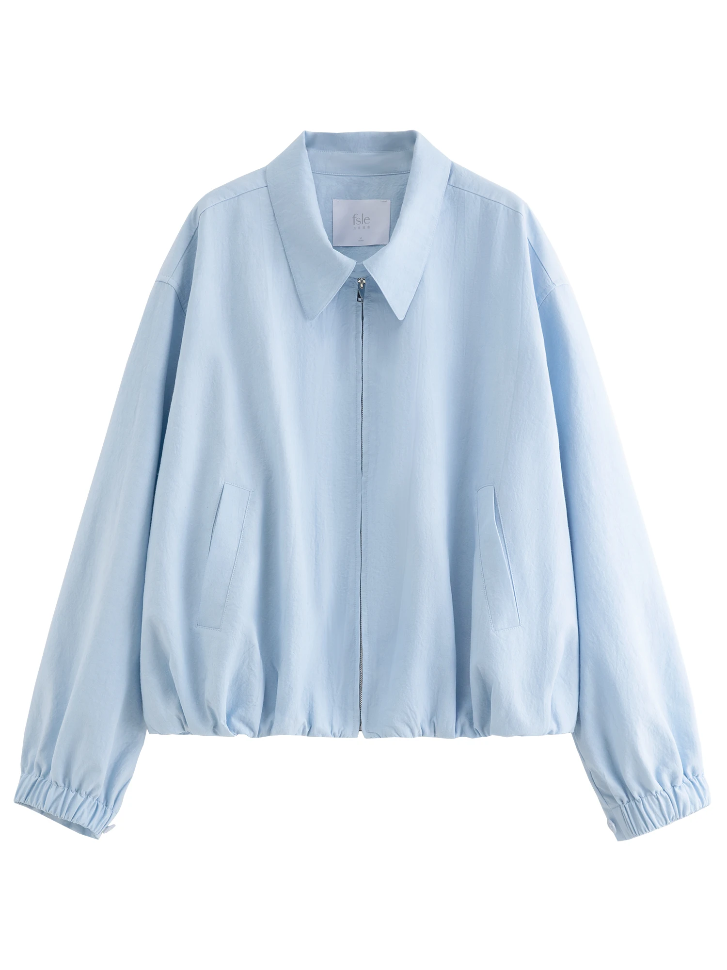 FSLE 2025 New French Barn-Style Raw Glamour Short Jacket Women's Spring Autumn New Arrival Loose Fit Oversize Workwear Coat