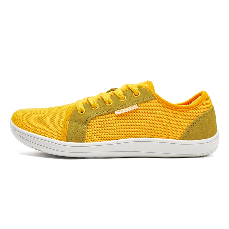 HOBIBEAR Wide Toe Barefoot Shoes Womens Mens Outdoor Lace Up Running Sneaker Zero Drop Comfortable Casual Shoes