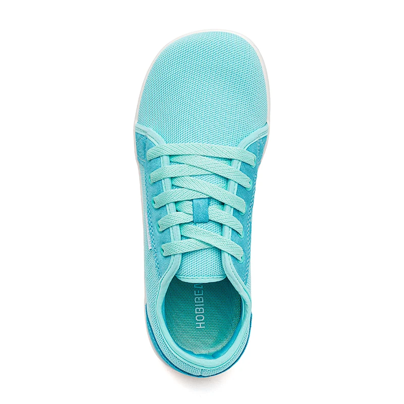 HOBIBEAR Wide Toe Barefoot Shoes Womens Mens Outdoor Lace Up Running Sneaker Zero Drop Comfortable Casual Shoes
