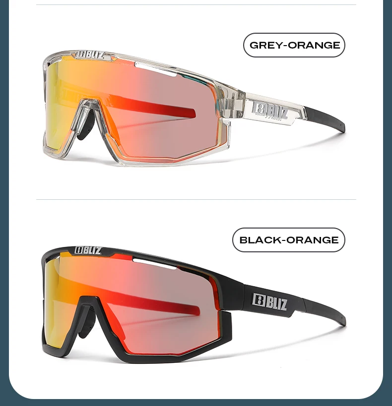 B BLIZ Fusion UV400 Cycling Goggles Windproof Mountain Bike Sunglasses Men and Women Skiing Hiking Riding Glasses 3 Lenses Set