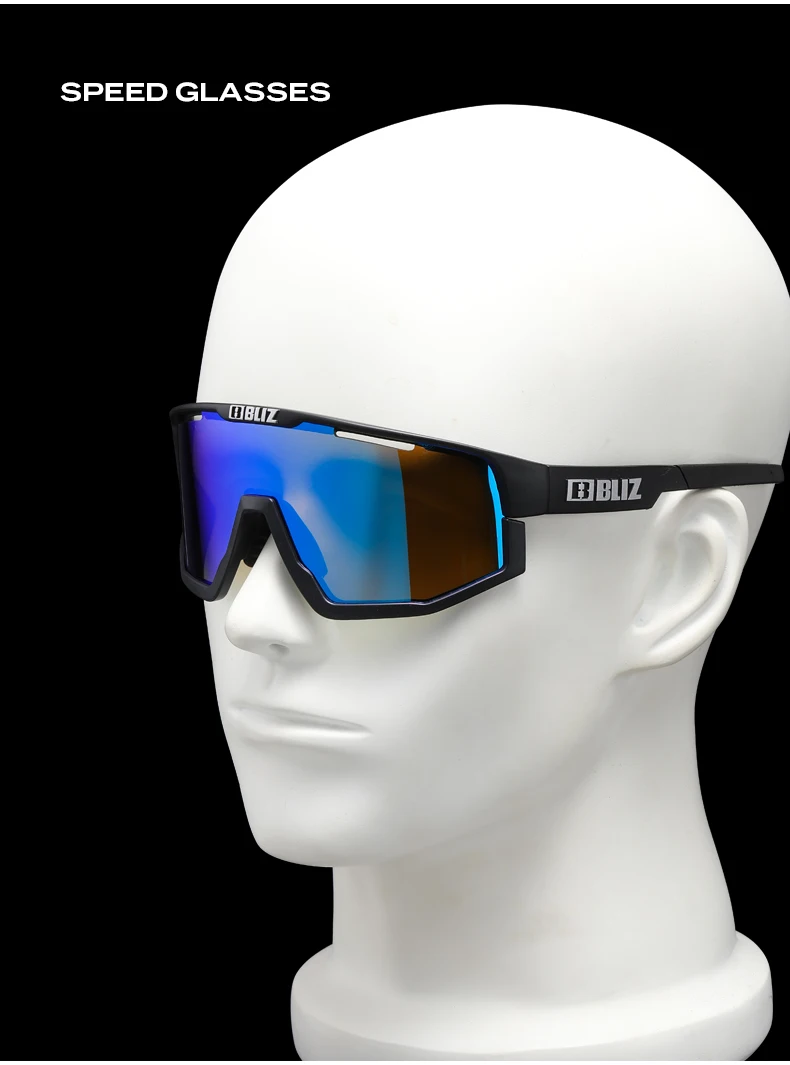 B BLIZ Fusion UV400 Cycling Goggles Windproof Mountain Bike Sunglasses Men and Women Skiing Hiking Riding Glasses 3 Lenses Set