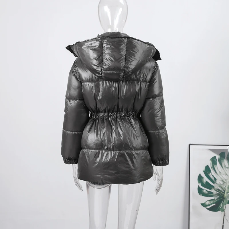 Fashion Thicken Women Padded Jacket Casual Stand Collar Zipper Warm Long Sleeve Coat 2026 Winter New Female Pocket Jacket Street