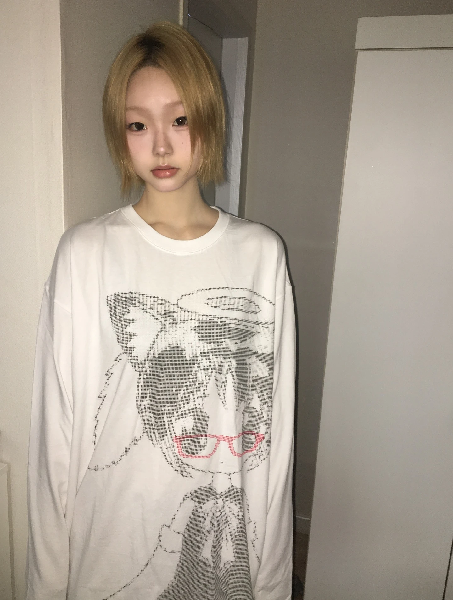 Karrram Japanese Y2k Anime Print T-shirt 2000s Korean Style Long Sleeve T Shirt Vintage Harajuku Cutecore White Tops Kawaii 00s