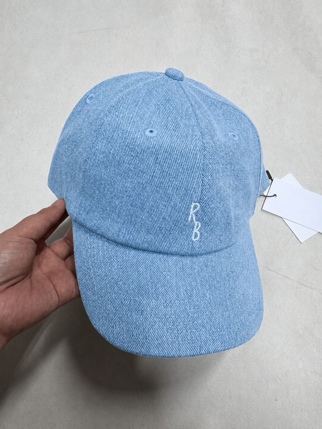 Top quality Embroidered Letter Washed Denim Baseball Cap With Adjustable Velcro Closure Unisex Casual Hat for Four Seasons