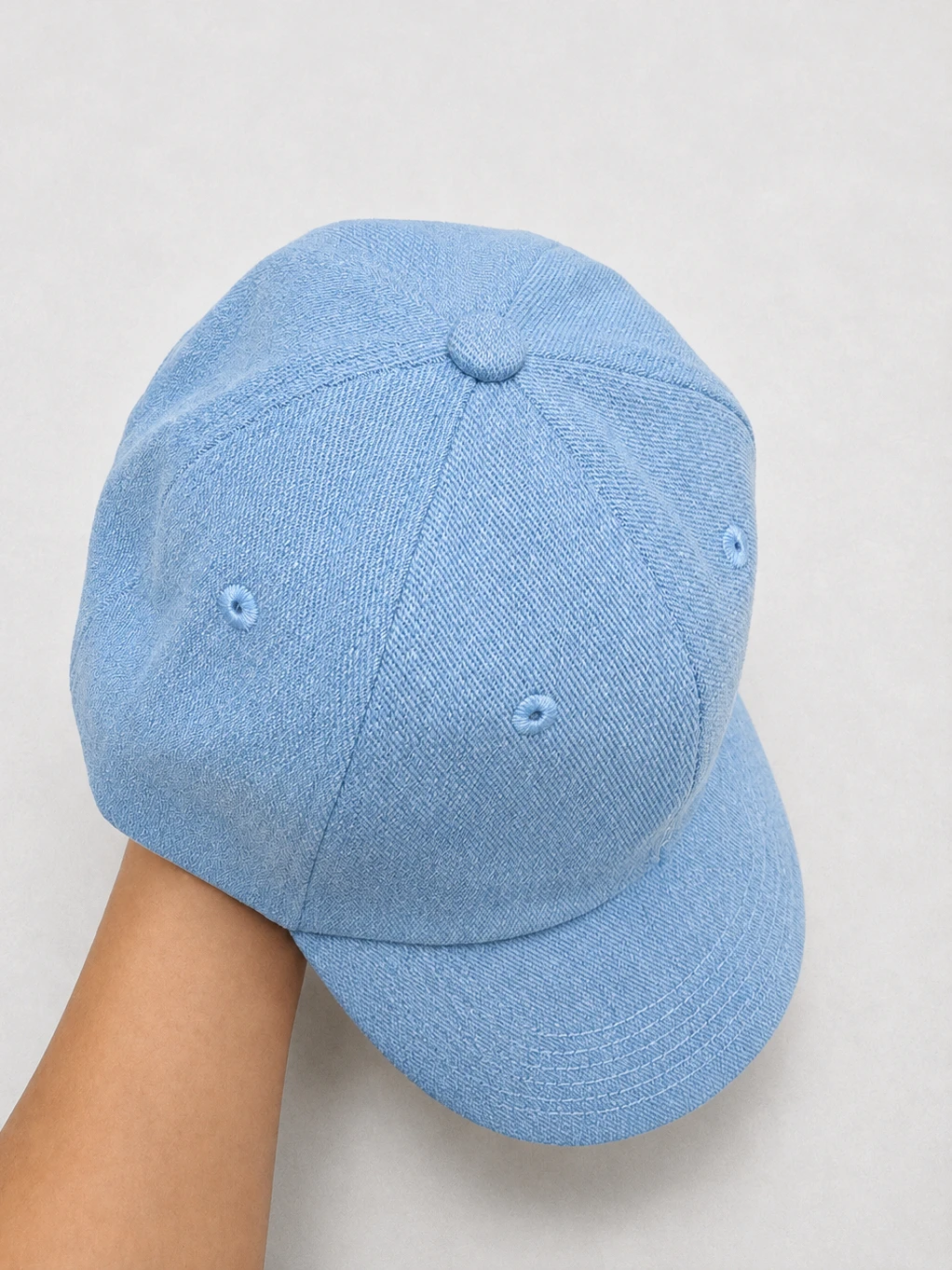 Top quality Embroidered Letter Washed Denim Baseball Cap With Adjustable Velcro Closure Unisex Casual Hat for Four Seasons