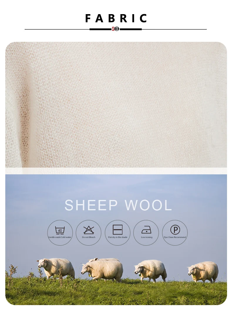 SuyaDream, Women Pullovers, 53.1%Mohair, O-Neck, Soft Loose Sweaters, 2025 Fall Winter Cozy Top, Pink, White