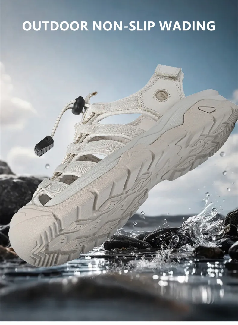 Summer Genuine Leather Women's Sandals Comfortable Sandals 2026 New Designer Sneakers Lightweight Outdoor Women Beach Sandals