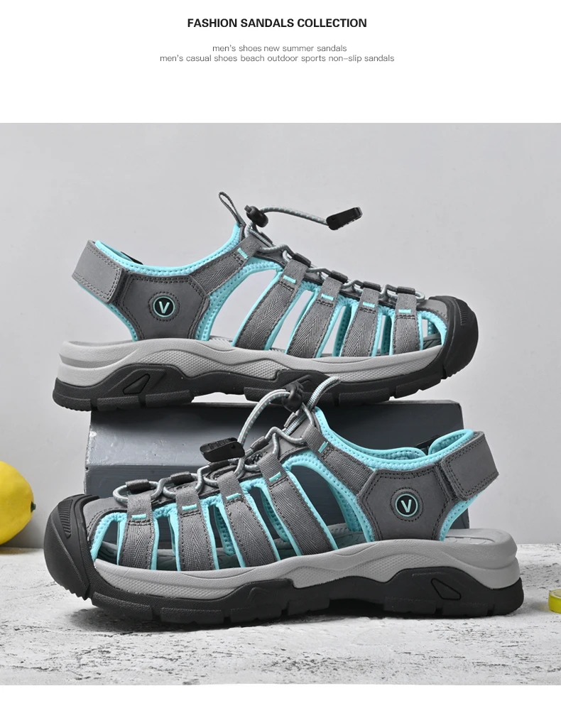 Summer Genuine Leather Women's Sandals Comfortable Sandals 2026 New Designer Sneakers Lightweight Outdoor Women Beach Sandals