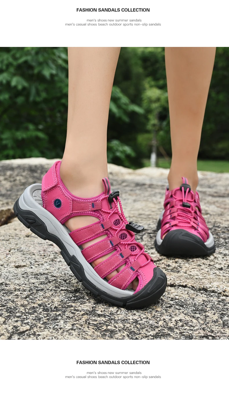Summer Genuine Leather Women's Sandals Comfortable Sandals 2026 New Designer Sneakers Lightweight Outdoor Women Beach Sandals