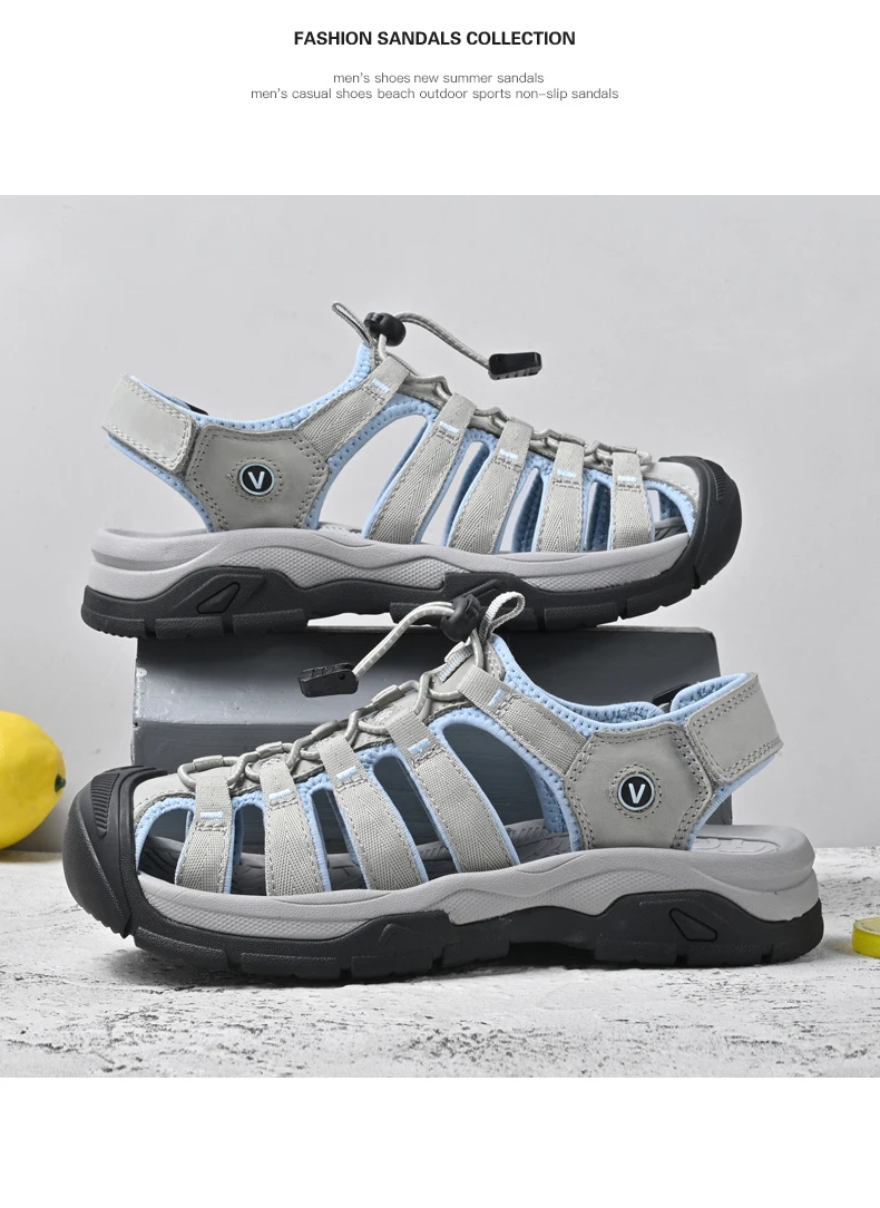 Summer Genuine Leather Women's Sandals Comfortable Sandals 2026 New Designer Sneakers Lightweight Outdoor Women Beach Sandals