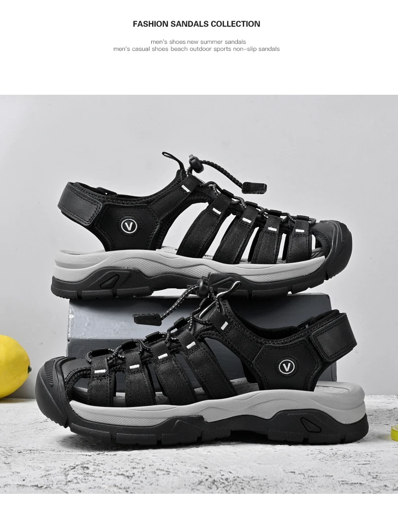 Summer Genuine Leather Women's Sandals Comfortable Sandals 2026 New Designer Sneakers Lightweight Outdoor Women Beach Sandals