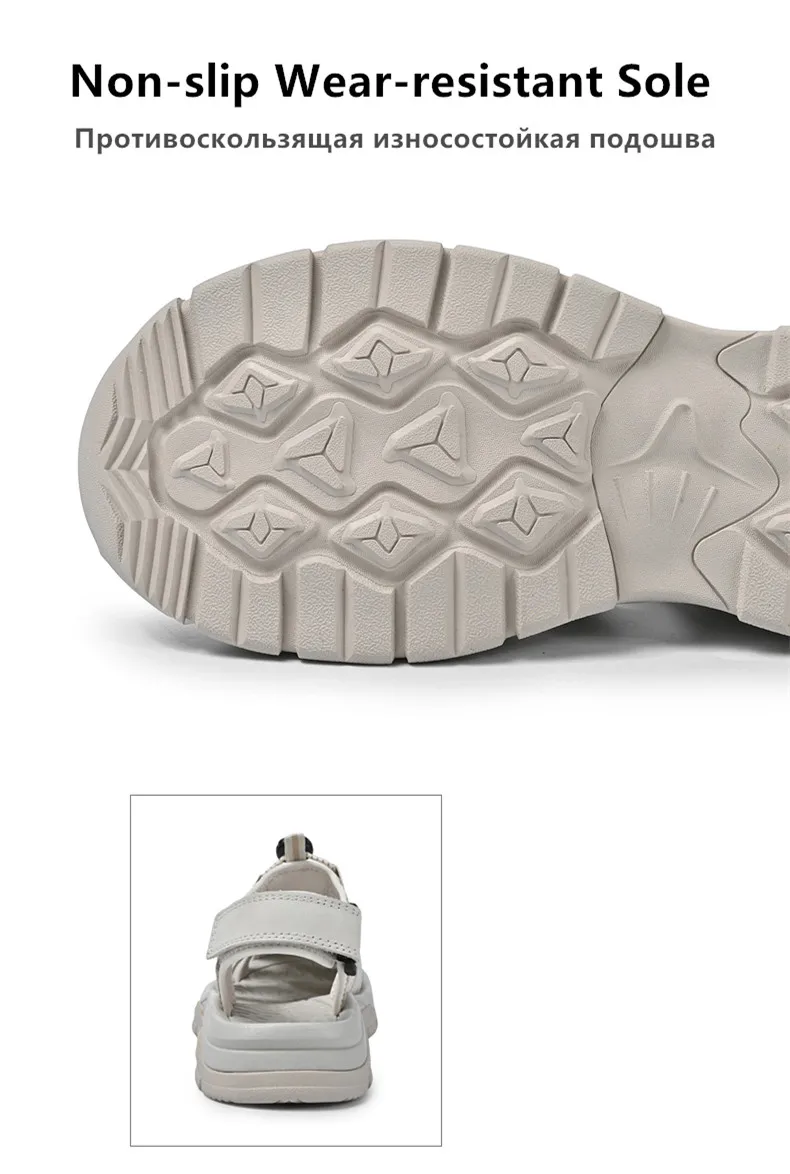 Summer Genuine Leather Women's Sandals Comfortable Sandals 2026 New Designer Sneakers Lightweight Outdoor Women Beach Sandals