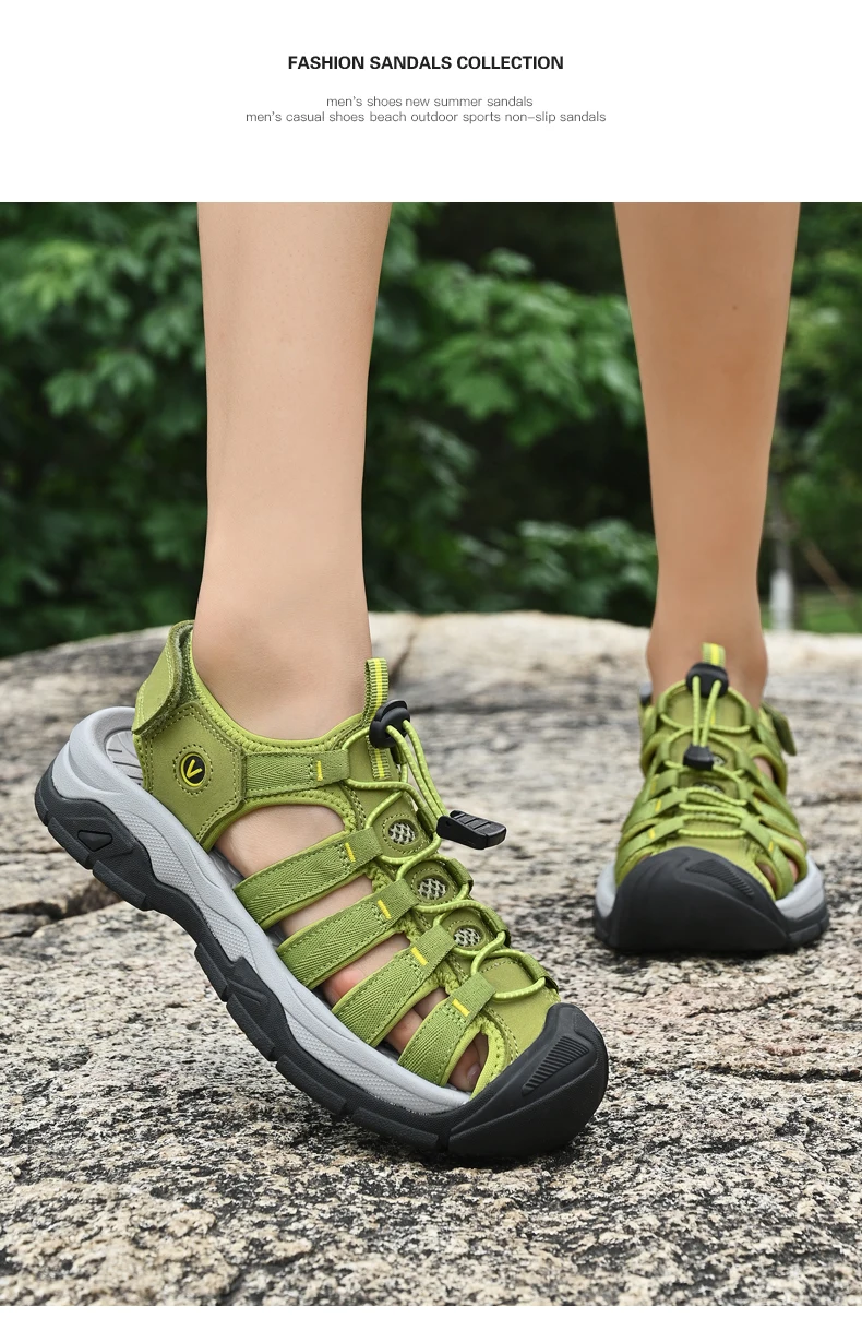 Summer Genuine Leather Women's Sandals Comfortable Sandals 2026 New Designer Sneakers Lightweight Outdoor Women Beach Sandals