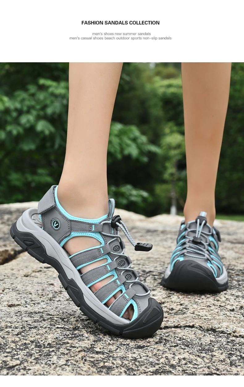 Summer Genuine Leather Women's Sandals Comfortable Sandals 2026 New Designer Sneakers Lightweight Outdoor Women Beach Sandals