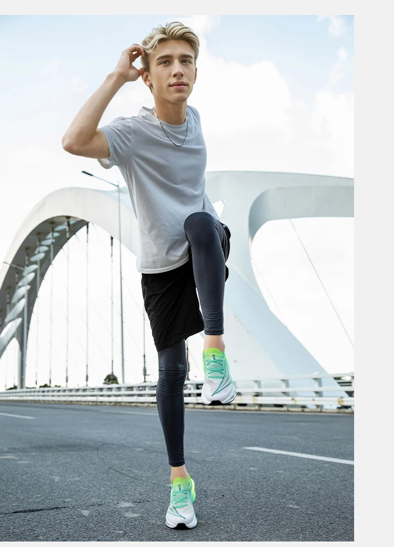 Running Shoes Carbon Board Air Cushion Marathon Men Sports Breathable Lightweight Women's Comfortable Athletic Nonskid Sneakers