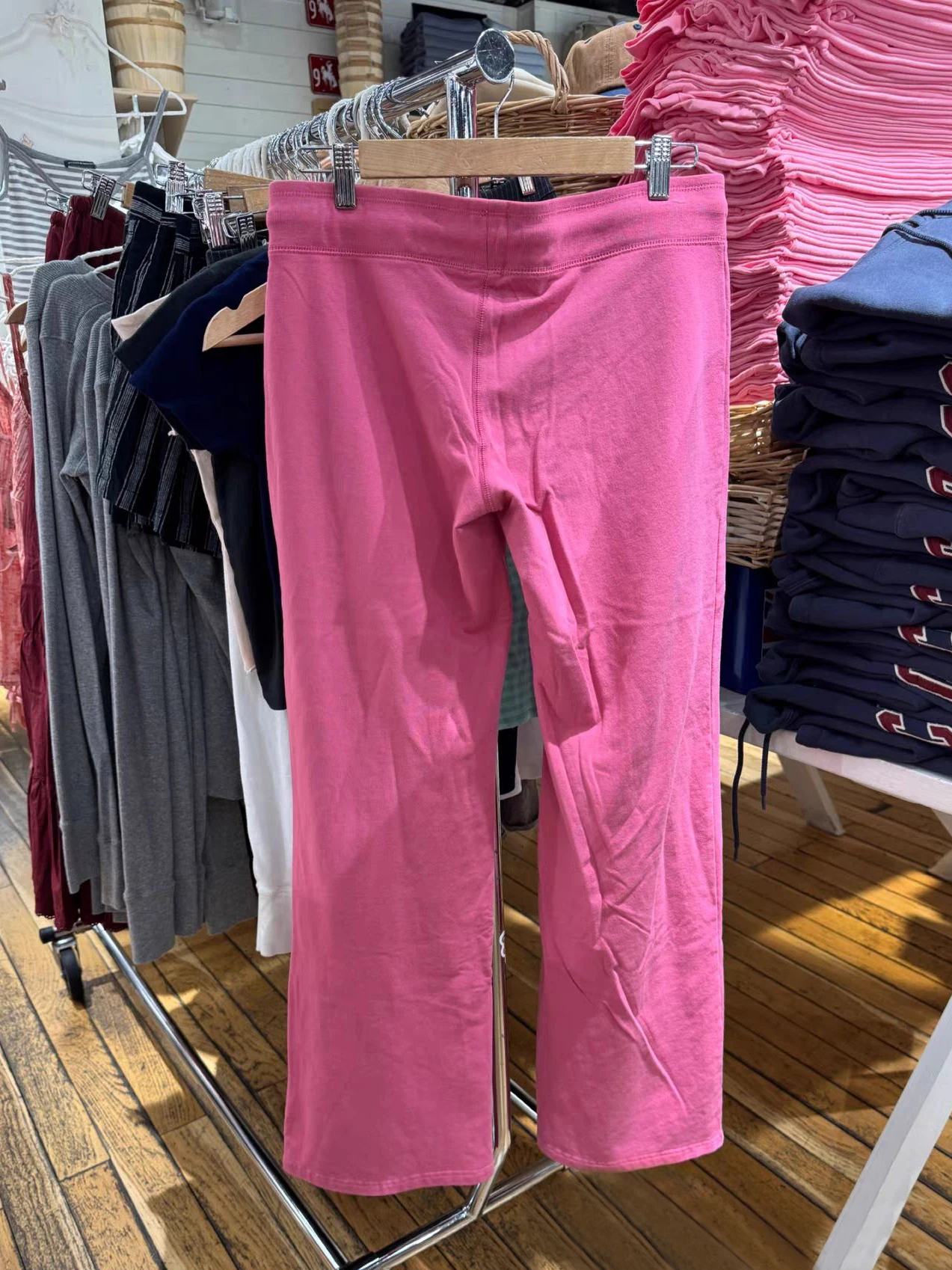 Rose Red Straight Sweatpant Woman Summer Low Waist Drawstring Long Pants Female Solid Casual All-match Cotton Sport Trousers New