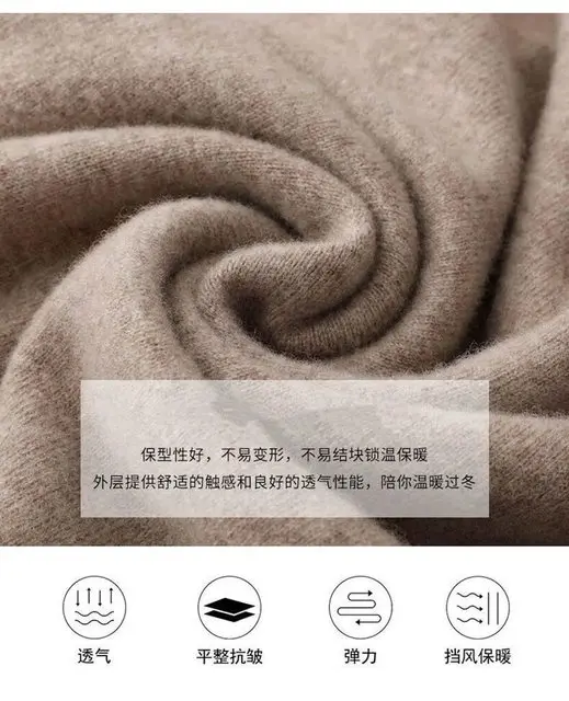 Super Cashmere Sweater Men Thick Pullover Autumn Winter Warm Classic V-neck Clothes Male Jumper Jersey Hombre Pull Homme 4XL