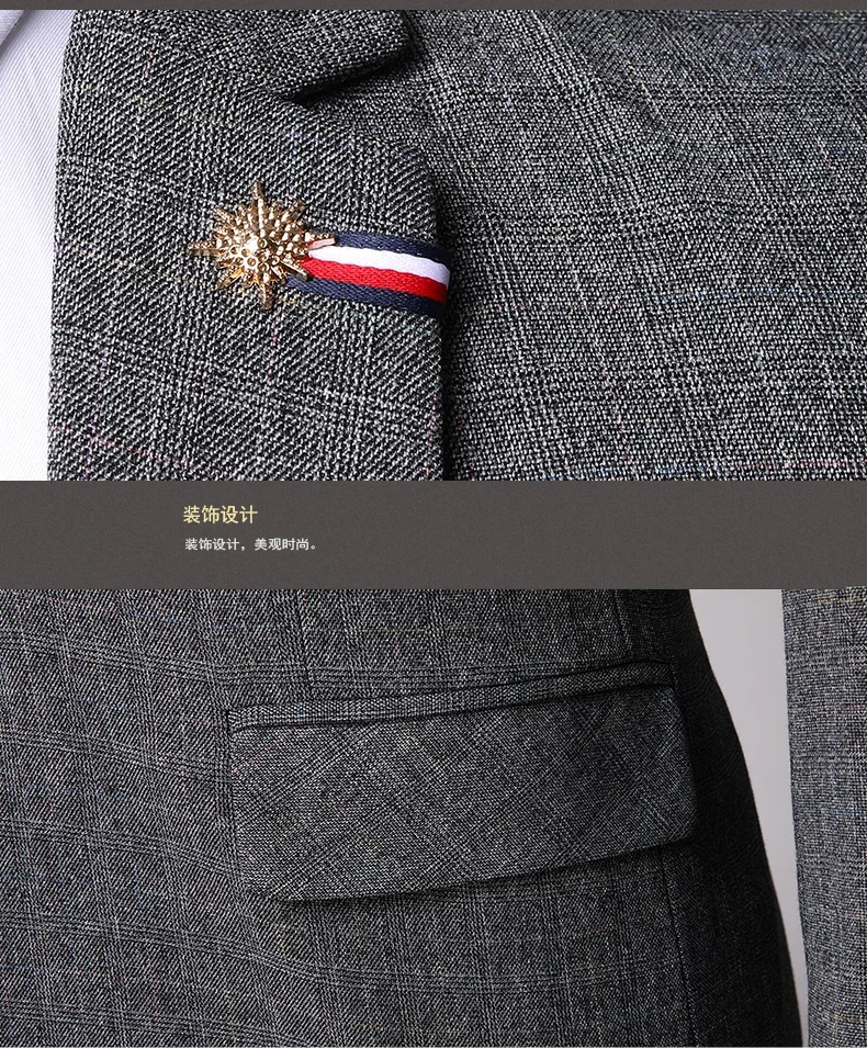 Traje De Hombre Elegante (Blazer+Vest+Pants) Men's Fashion Business Casual Slim Fit Wedding Business Suit Elegant Man Suit 6XL