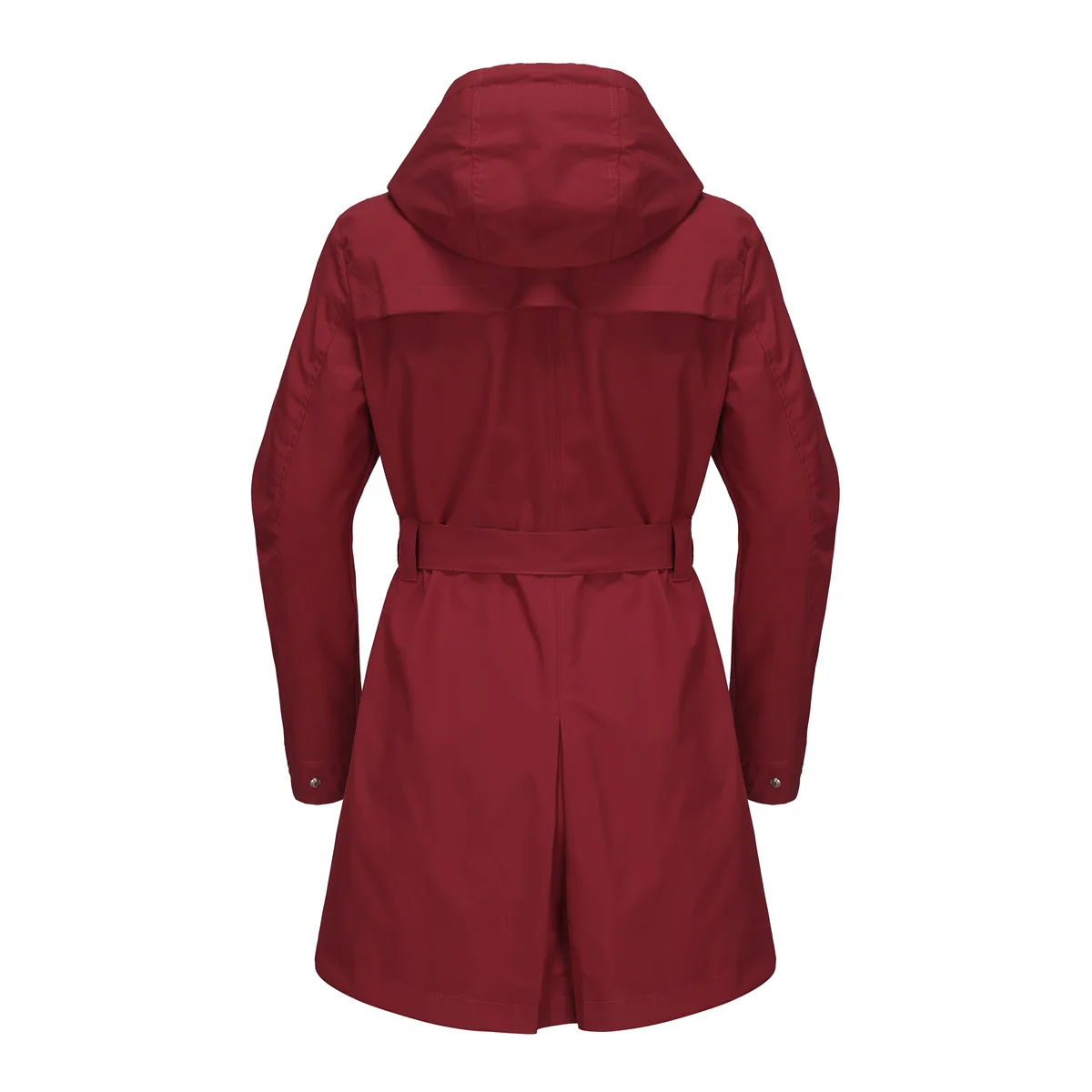 Spring Autumn New Hooded Water-repellent Jacket with Belt Thin Casual Loose Trench Coat Women Windbreaker