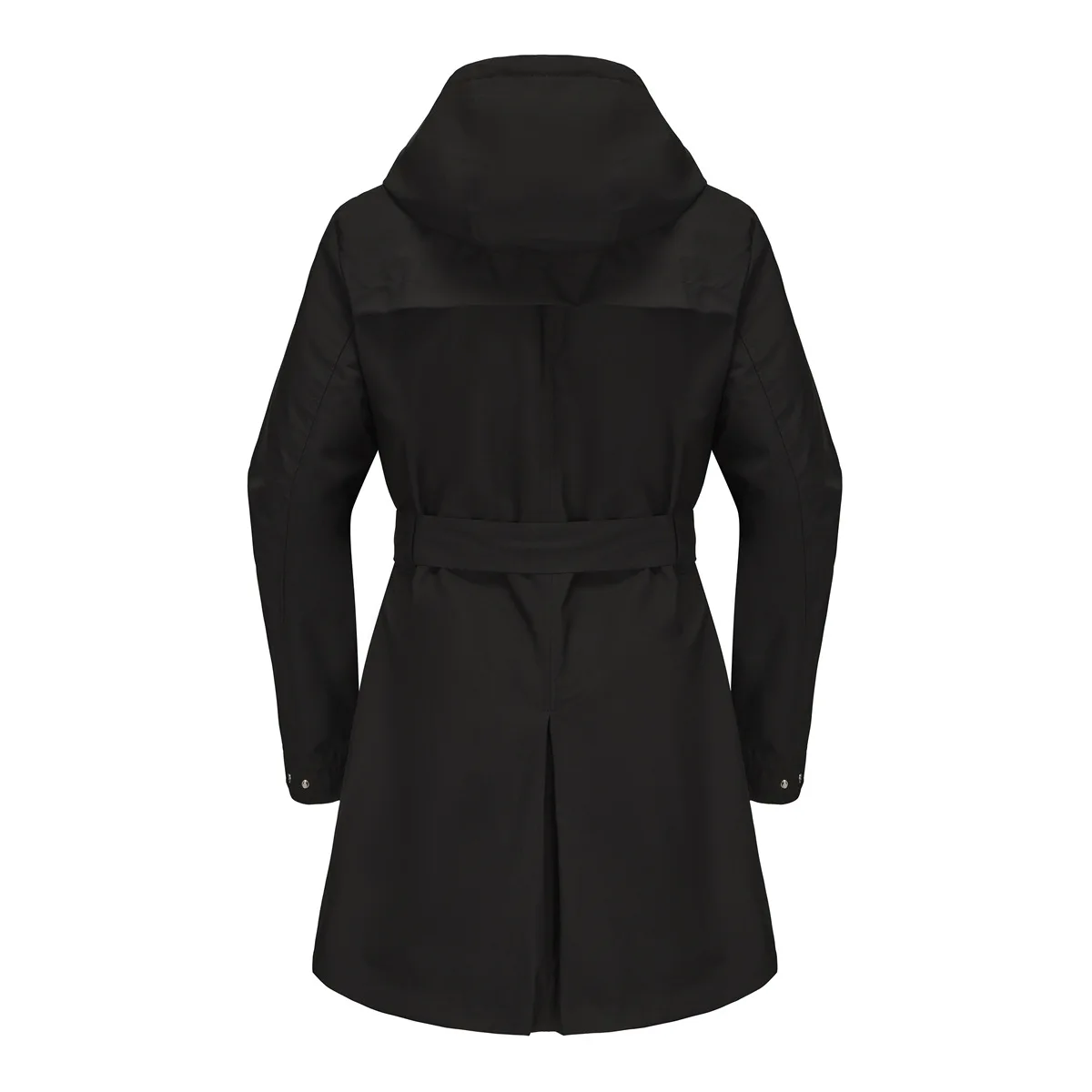 Spring Autumn New Hooded Water-repellent Jacket with Belt Thin Casual Loose Trench Coat Women Windbreaker