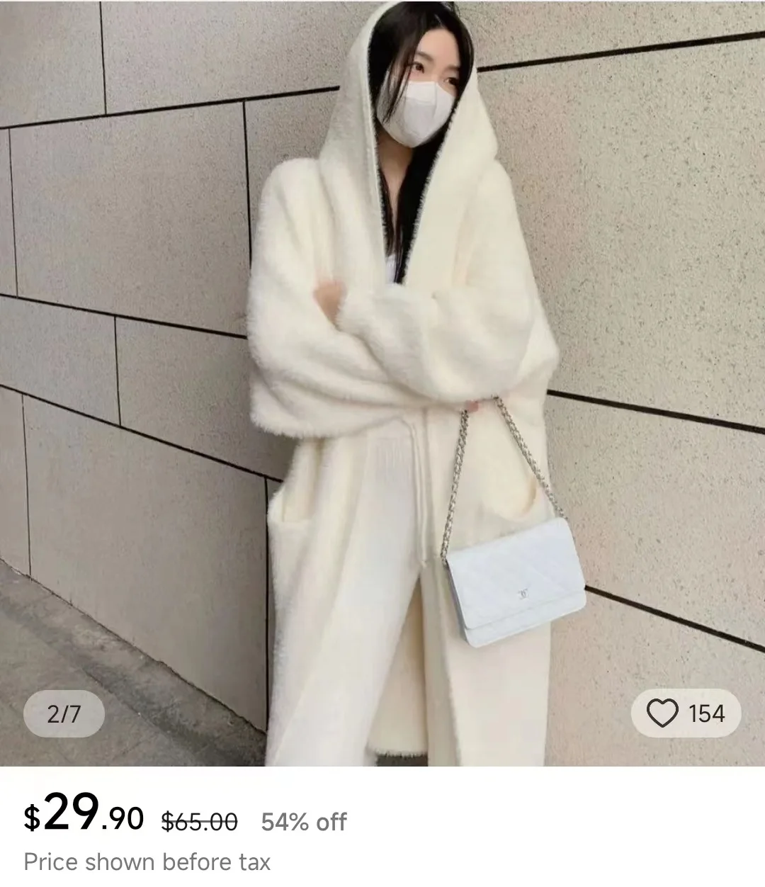 white Long Cardigan for women 2026 new winter clothes Knitted fluffy long sleeve Cashmere sweater coat korean style warm vintage