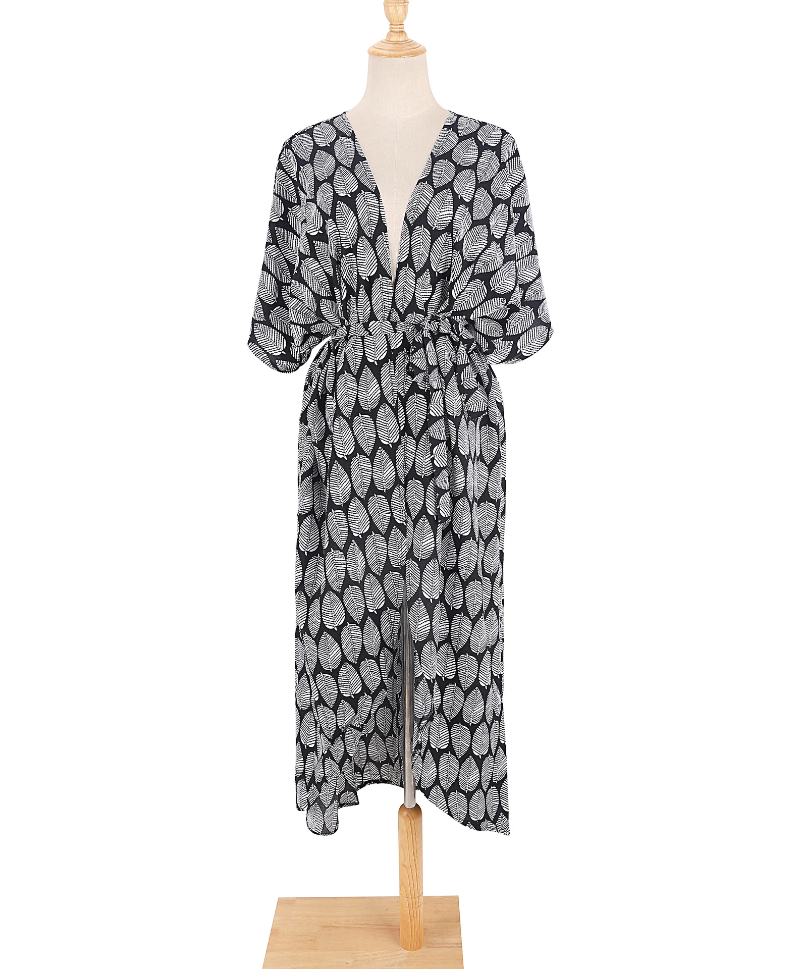 Beach Dress Tunic Cover up Embroidery Kaftan Saida de Praia Women Bikini Cover-up Pareo Sarong Beachwear