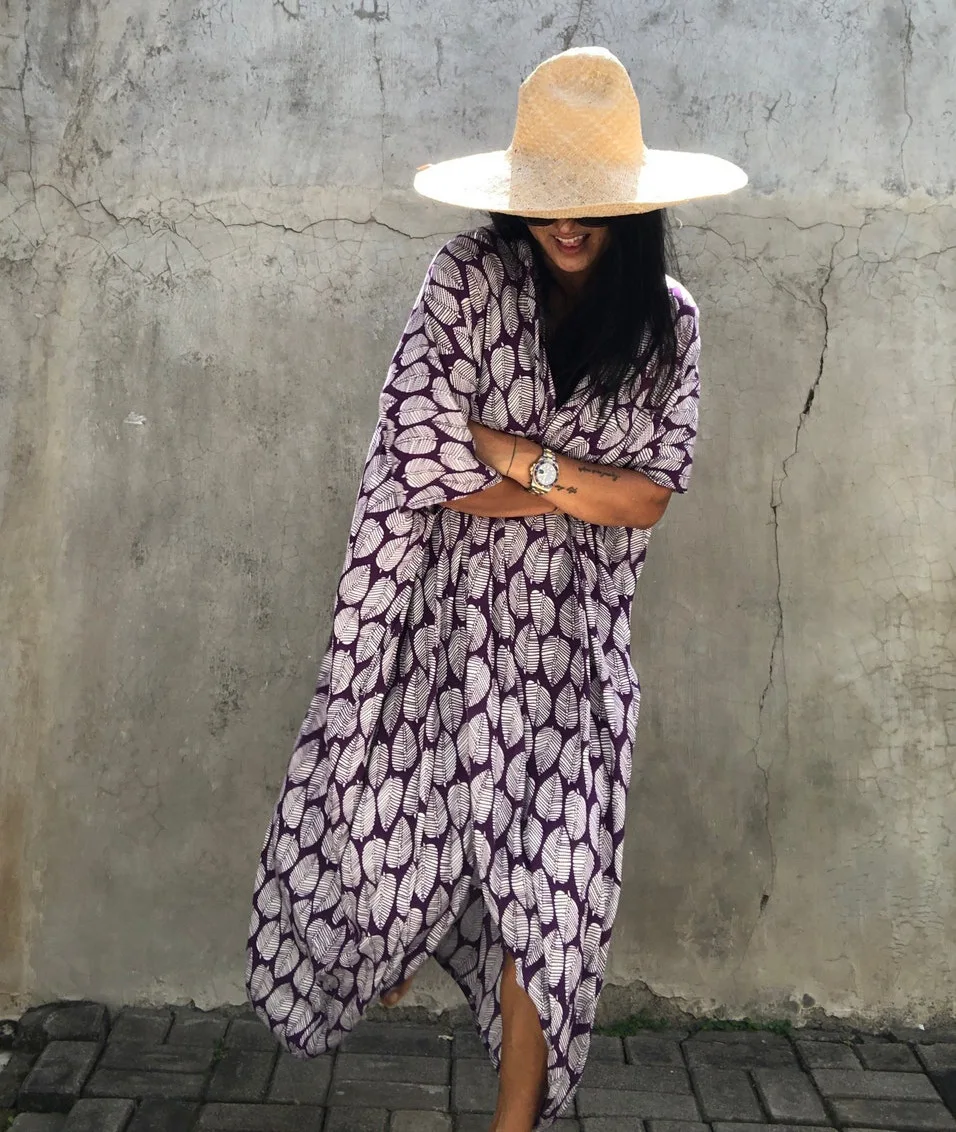 Beach Dress Tunic Cover up Embroidery Kaftan Saida de Praia Women Bikini Cover-up Pareo Sarong Beachwear
