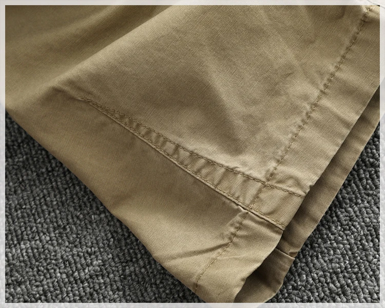 Summer thin casual pants men's straight straight tube loose conical overalls all cotton wash re-engraved purple mark daddy pants